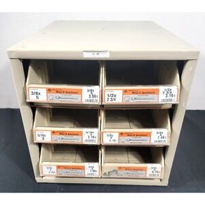 Hillman 6-Drawer Steel Heavy Duty Organizer Storage Cabinet Parts Lego Shop Tool